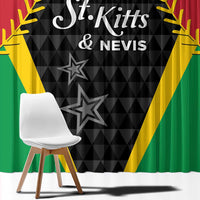 Saint Kitts and Nevis Cricket Patriots Window Curtain St Kitts Nevis in Our Blood - Wonder Print Shop
