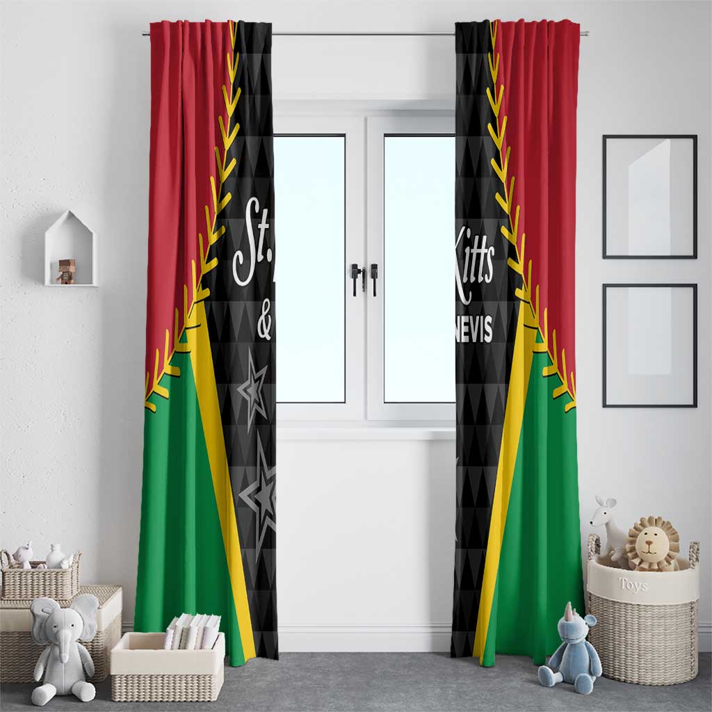 Saint Kitts and Nevis Cricket Patriots Window Curtain St Kitts Nevis in Our Blood - Wonder Print Shop