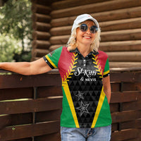 Custom Saint Kitts and Nevis Cricket Patriots Women Polo Shirt St Kitts Nevis in Our Blood - Wonder Print Shop
