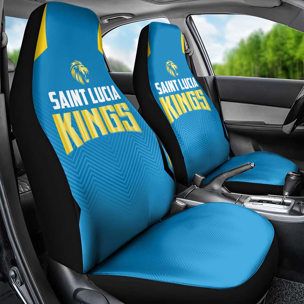 Saint Lucia Cricket Car Seat Cover St Lucia Stars Champions 2024 - Wonder Print Shop