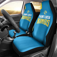Saint Lucia Cricket Car Seat Cover St Lucia Stars Champions 2024 - Wonder Print Shop