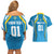 Custom Saint Lucia Cricket Couples Matching Off Shoulder Short Dress and Hawaiian Shirt St Lucia Stars Champions 2024 - Wonder Print Shop