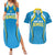 Custom Saint Lucia Cricket Couples Matching Summer Maxi Dress and Hawaiian Shirt St Lucia Stars Champions 2024 - Wonder Print Shop