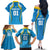 Custom Saint Lucia Cricket Family Matching Off The Shoulder Long Sleeve Dress and Hawaiian Shirt St Lucia Stars Champions 2024 - Wonder Print Shop