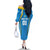 Custom Saint Lucia Cricket Family Matching Off The Shoulder Long Sleeve Dress and Hawaiian Shirt St Lucia Stars Champions 2024 - Wonder Print Shop