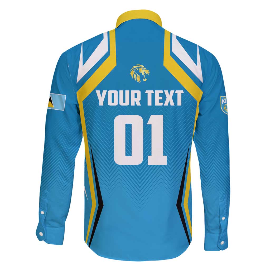 Custom Saint Lucia Cricket Family Matching Off Shoulder Short Dress and Hawaiian Shirt St Lucia Stars Champions 2024 - Wonder Print Shop