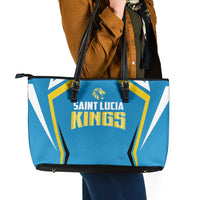 Saint Lucia Cricket Leather Tote Bag St Lucia Stars Champions 2024 - Wonder Print Shop