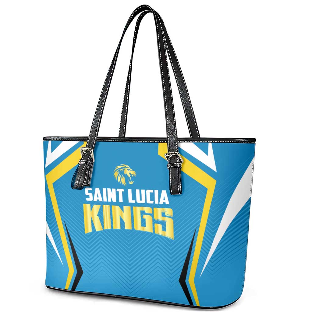 Saint Lucia Cricket Leather Tote Bag St Lucia Stars Champions 2024 - Wonder Print Shop