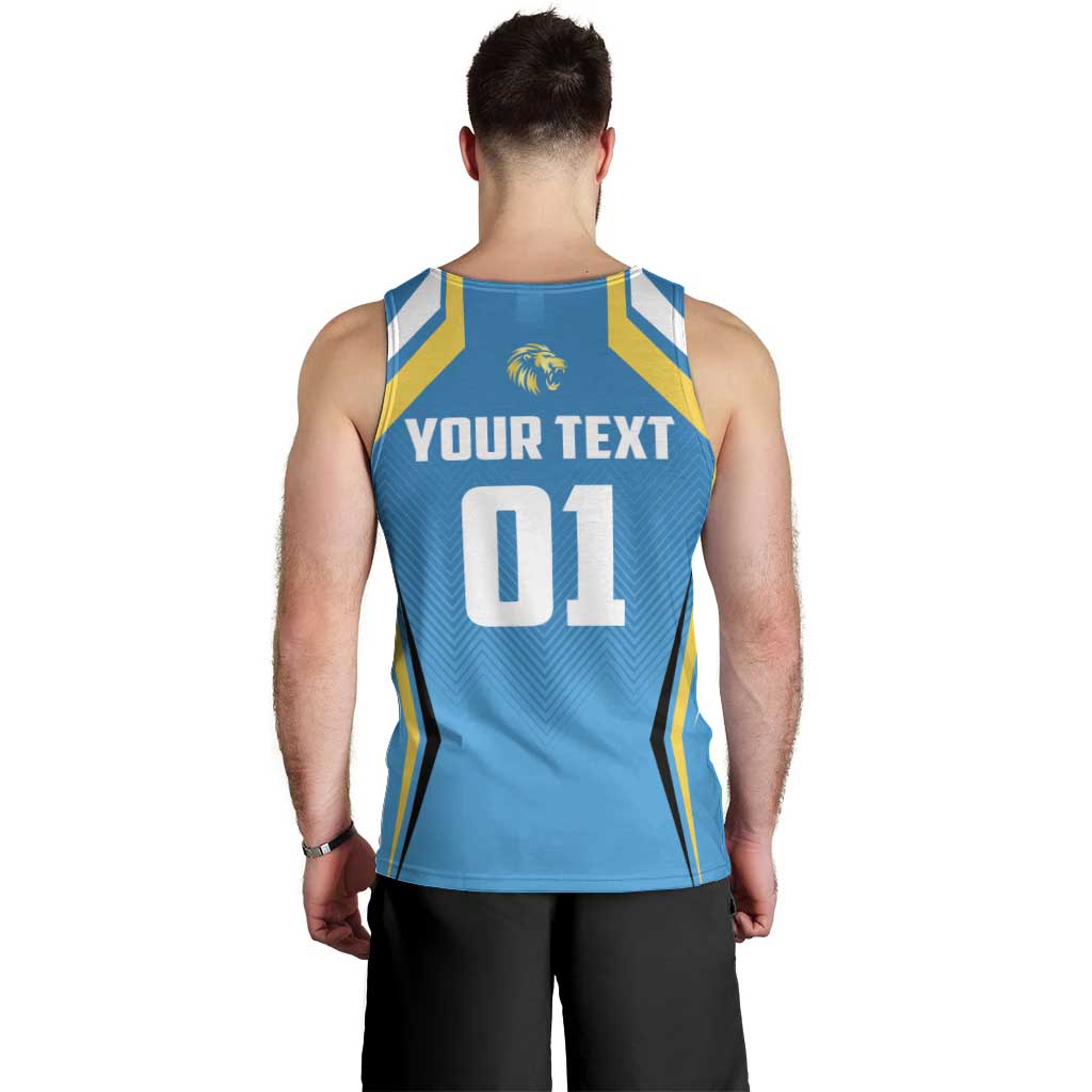 Custom Saint Lucia Cricket Men Tank Top St Lucia Stars Champions 2024 - Wonder Print Shop