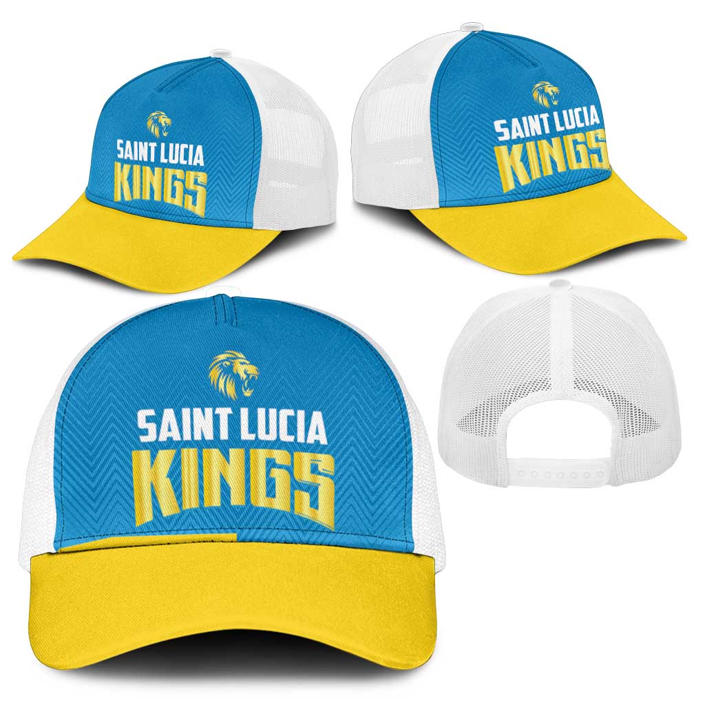 Saint Lucia Cricket Mesh Trucker Cap St Lucia Stars Champions 2024 - Wonder Print Shop