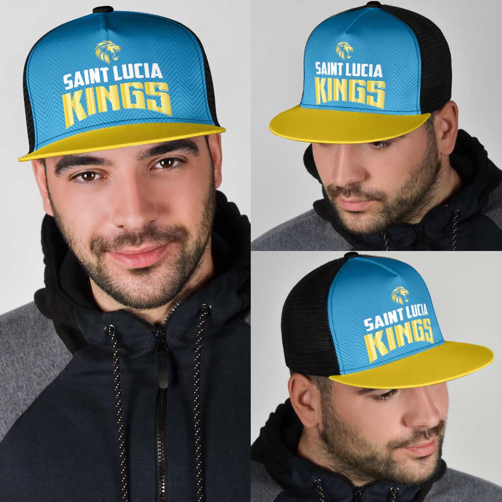 Saint Lucia Cricket Mesh Trucker Cap St Lucia Stars Champions 2024 - Wonder Print Shop