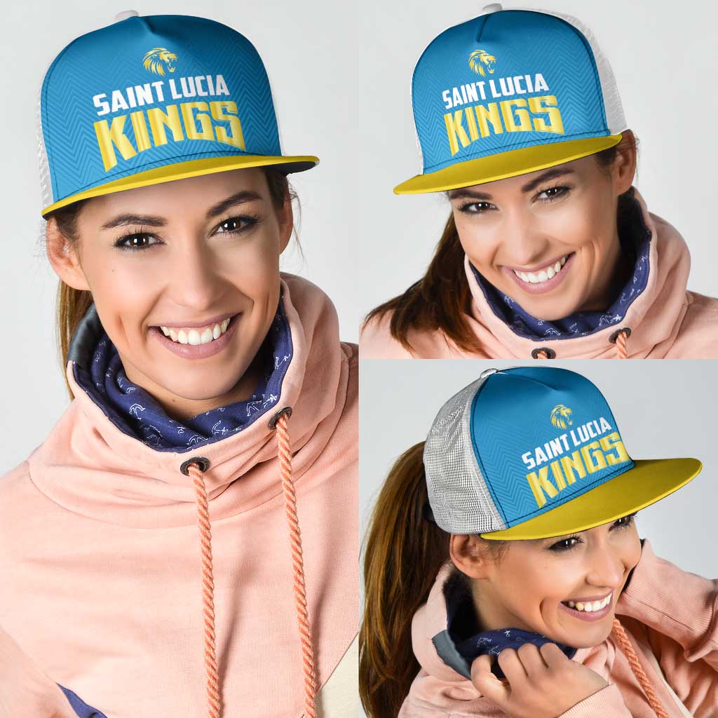 Saint Lucia Cricket Mesh Trucker Cap St Lucia Stars Champions 2024 - Wonder Print Shop