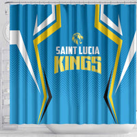 Saint Lucia Cricket Shower Curtain St Lucia Stars Champions 2024
