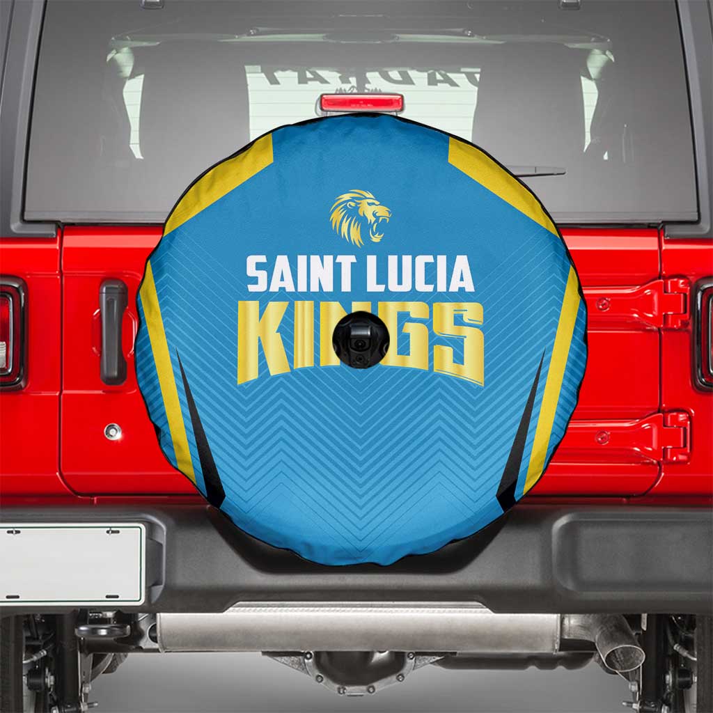 Saint Lucia Cricket Spare Tire Cover St Lucia Stars Champions 2024 - Wonder Print Shop