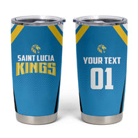 Custom Saint Lucia Cricket Tumbler Cup St Lucia Stars Champions 2024 - Wonder Print Shop
