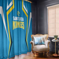 Saint Lucia Cricket Window Curtain St Lucia Stars Champions 2024 - Wonder Print Shop