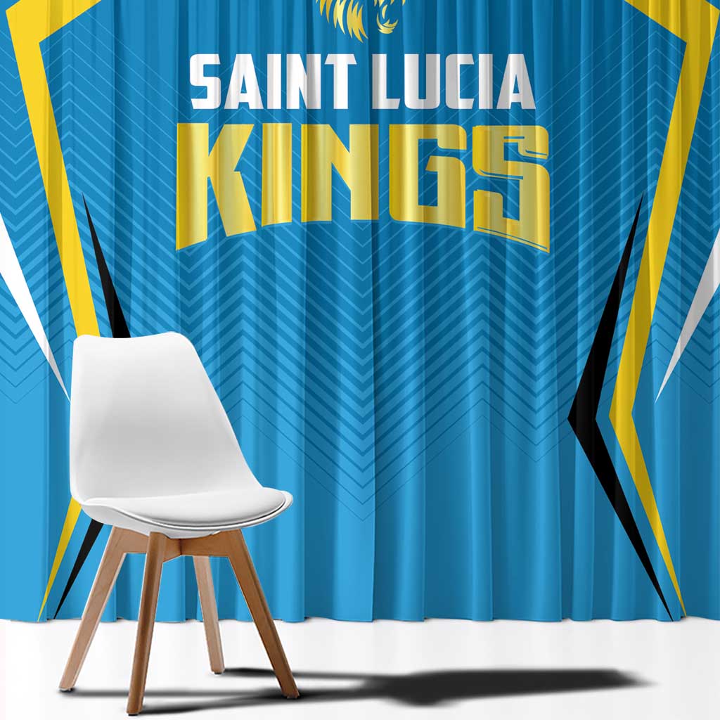 Saint Lucia Cricket Window Curtain St Lucia Stars Champions 2024 - Wonder Print Shop