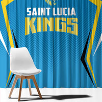 Saint Lucia Cricket Window Curtain St Lucia Stars Champions 2024 - Wonder Print Shop