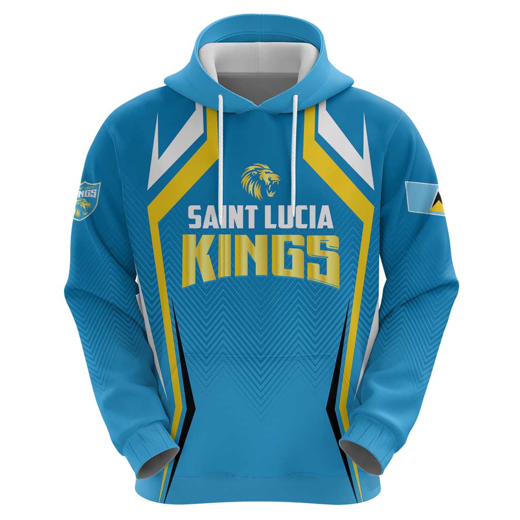 Custom Saint Lucia Cricket Zip Hoodie St Lucia Stars Champions 2024 - Wonder Print Shop