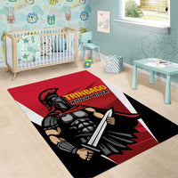 Trinidad and Tobago Cricket Knight Riders Area Rug Trinbago Wave The Red - Wonder Print Shop