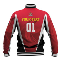 Custom Trinidad and Tobago Cricket Knight Riders Baseball Jacket Trinbago Wave The Red - Wonder Print Shop