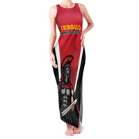 Custom Trinidad and Tobago Cricket Knight Riders Family Matching Tank Maxi Dress and Hawaiian Shirt Trinbago Wave The Red - Wonder Print Shop