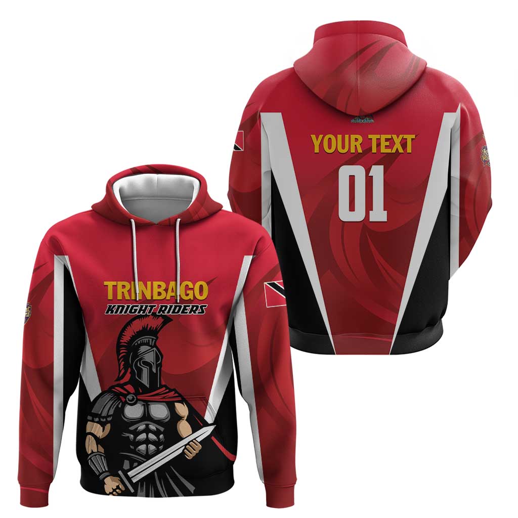Custom Trinidad and Tobago Cricket Knight Riders Hoodie Trinbago Wave The Red - Wonder Print Shop