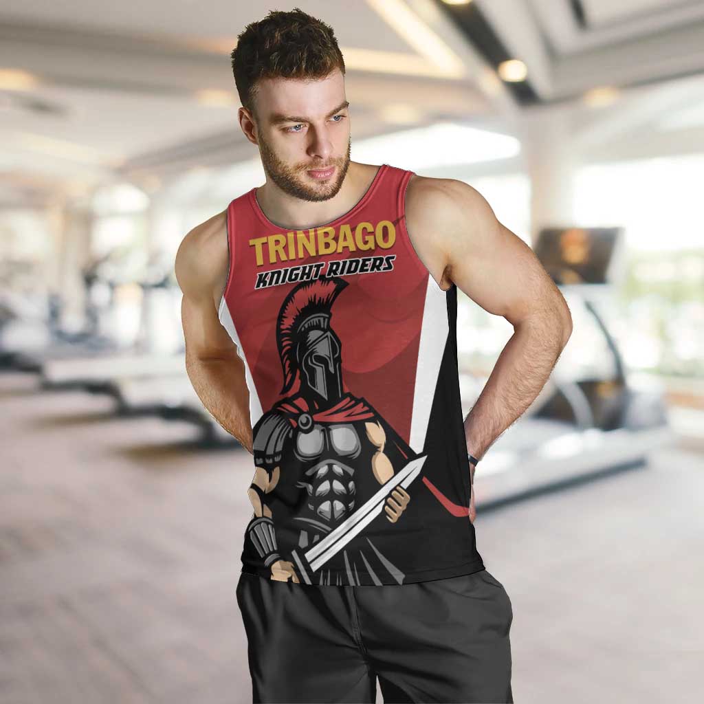 Custom Trinidad and Tobago Cricket Knight Riders Men Tank Top Trinbago Wave The Red - Wonder Print Shop
