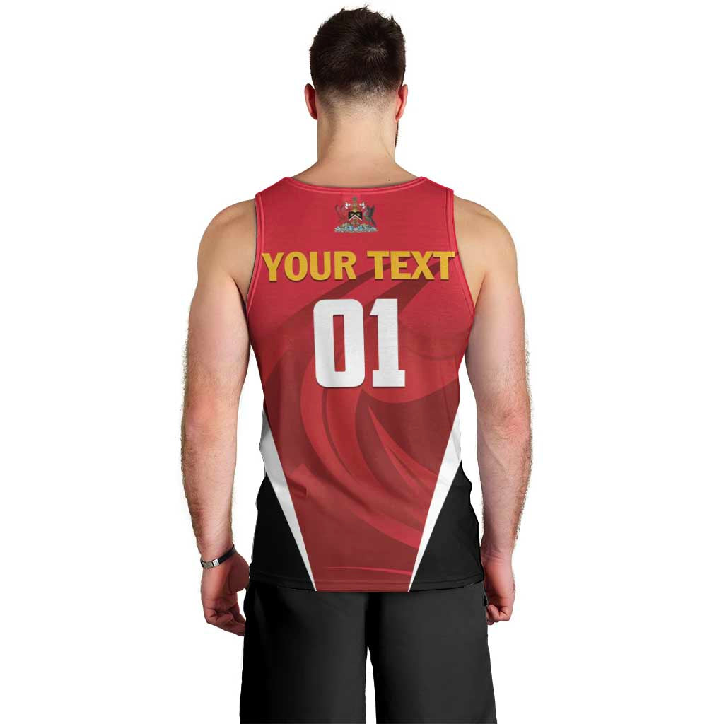Custom Trinidad and Tobago Cricket Knight Riders Men Tank Top Trinbago Wave The Red - Wonder Print Shop
