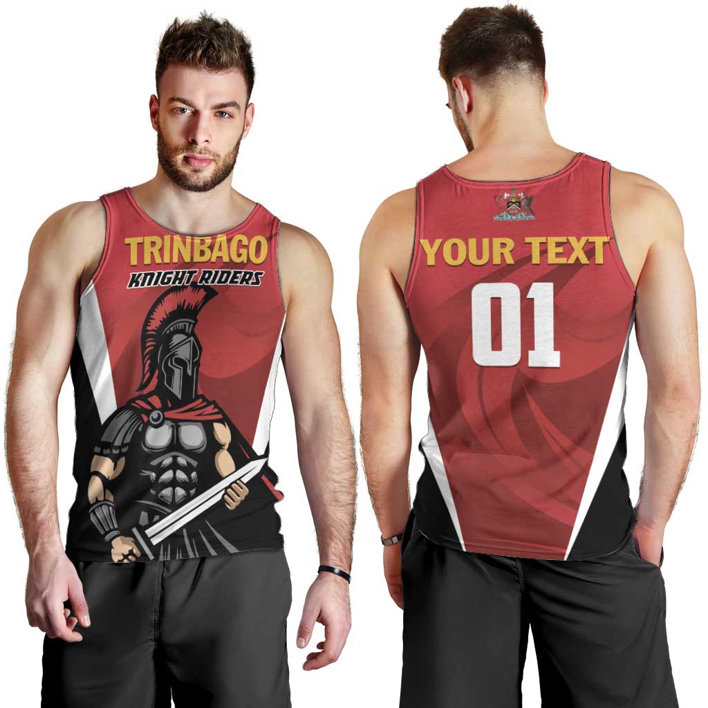 Custom Trinidad and Tobago Cricket Knight Riders Men Tank Top Trinbago Wave The Red - Wonder Print Shop