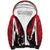 Custom Trinidad and Tobago Cricket Knight Riders Sherpa Hoodie Trinbago Wave The Red - Wonder Print Shop