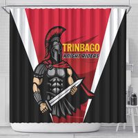 Trinidad and Tobago Cricket Knight Riders Shower Curtain Trinbago Wave The Red
