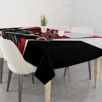 Trinidad and Tobago Cricket Knight Riders Tablecloth Trinbago Wave The Red - Wonder Print Shop