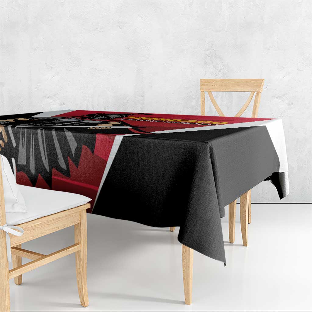 Trinidad and Tobago Cricket Knight Riders Tablecloth Trinbago Wave The Red - Wonder Print Shop
