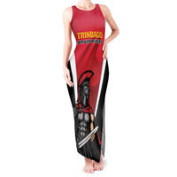 Custom Trinidad and Tobago Cricket Knight Riders Tank Maxi Dress Trinbago Wave The Red - Wonder Print Shop