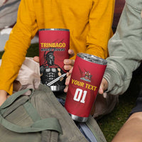 Custom Trinidad and Tobago Cricket Knight Riders Tumbler Cup Trinbago Wave The Red - Wonder Print Shop