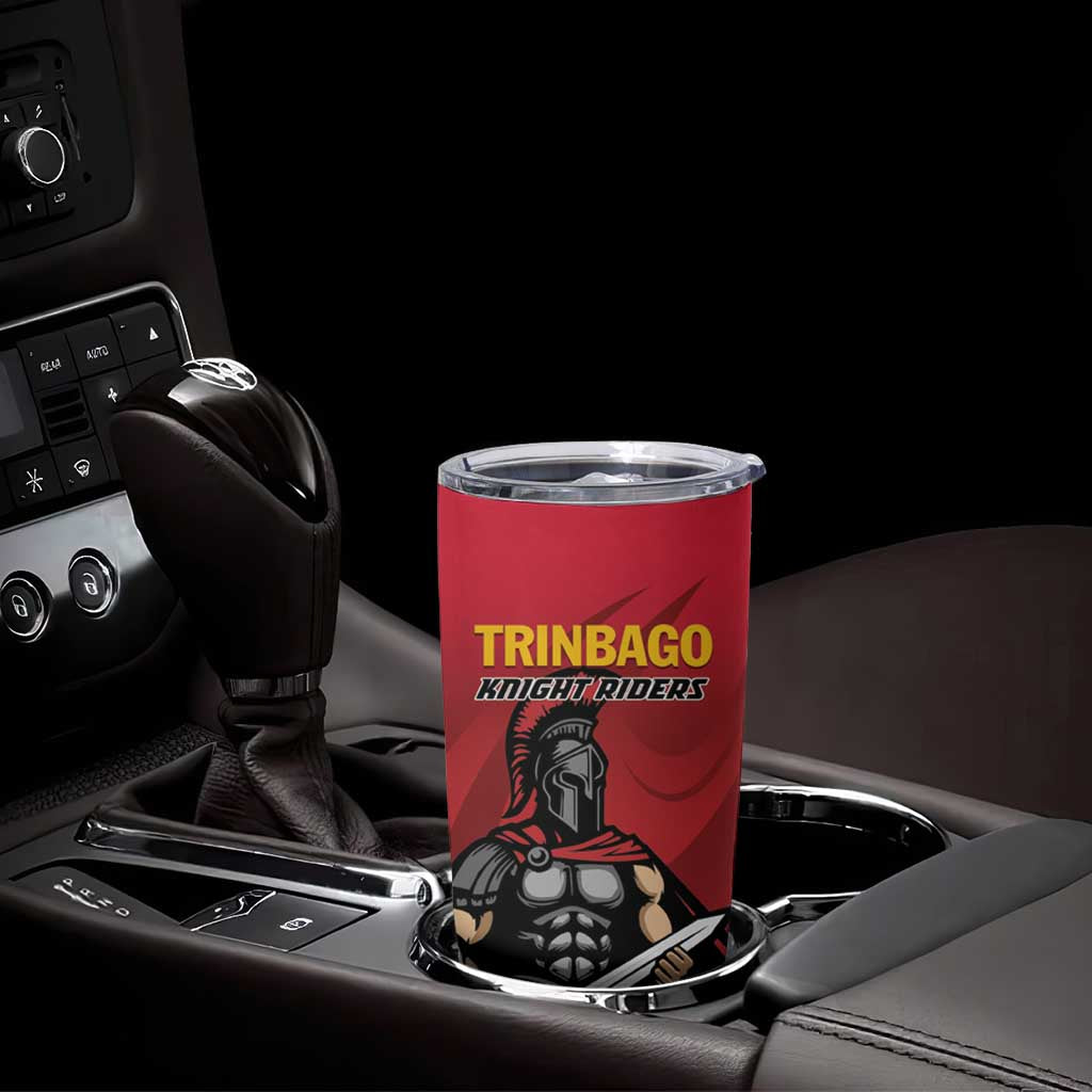 Custom Trinidad and Tobago Cricket Knight Riders Tumbler Cup Trinbago Wave The Red - Wonder Print Shop
