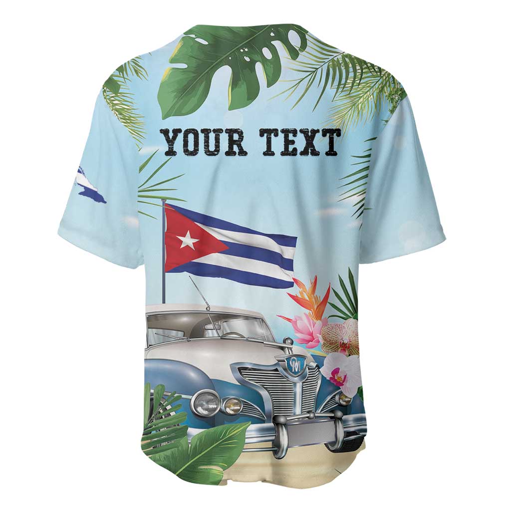 Personalized Viva Cuba Libre Baseball Jersey Libre Car Tropical Style - Wonder Print Shop