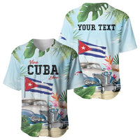 Personalized Viva Cuba Libre Baseball Jersey Libre Car Tropical Style - Wonder Print Shop
