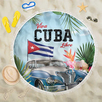 Viva Cuba Libre Beach Blanket Libre Car Tropical Style - Wonder Print Shop
