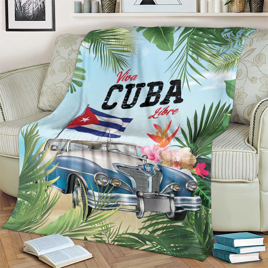 Viva Cuba Libre Blanket Libre Car Tropical Style - Wonder Print Shop