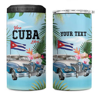 Personalized Viva Cuba Libre 4 in 1 Can Cooler Tumbler Libre Car Tropical Style - Wonder Print Shop