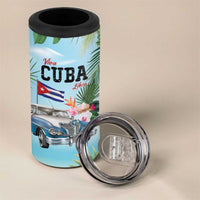 Personalized Viva Cuba Libre 4 in 1 Can Cooler Tumbler Libre Car Tropical Style - Wonder Print Shop