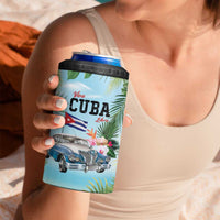 Personalized Viva Cuba Libre 4 in 1 Can Cooler Tumbler Libre Car Tropical Style - Wonder Print Shop