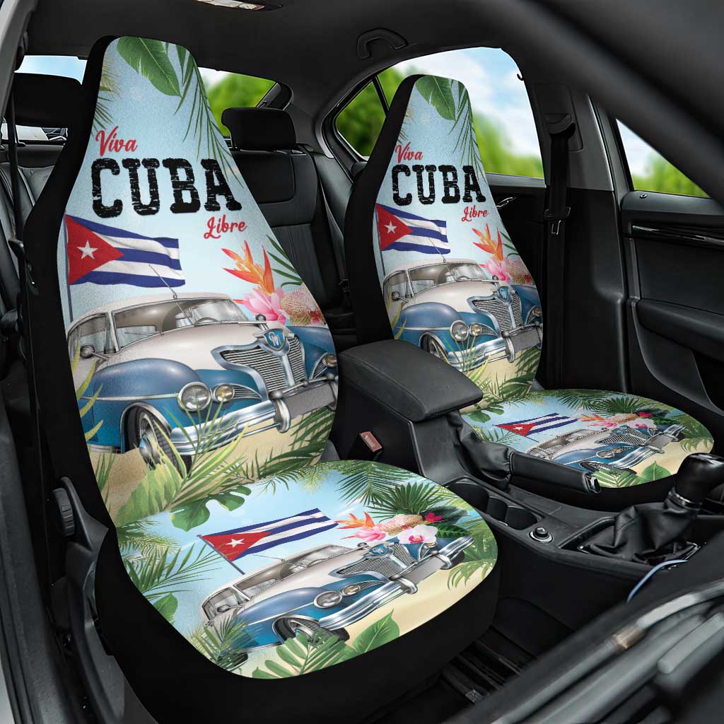 Viva Cuba Libre Car Seat Cover Libre Car Tropical Style - Wonder Print Shop