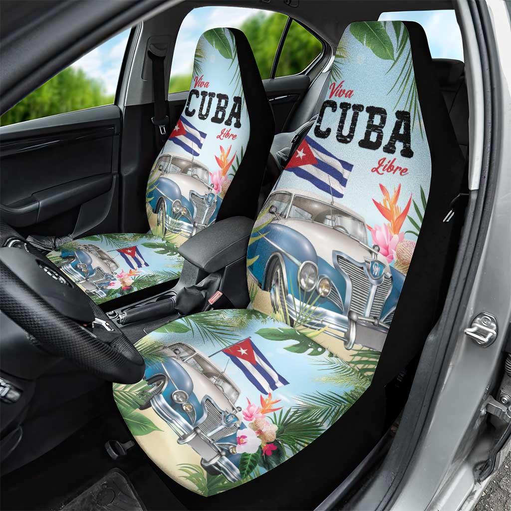 Viva Cuba Libre Car Seat Cover Libre Car Tropical Style - Wonder Print Shop