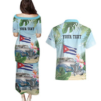 Personalized Viva Cuba Libre Couples Matching Puletasi and Hawaiian Shirt Libre Car Tropical Style - Wonder Print Shop