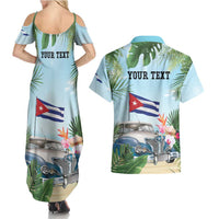 Personalized Viva Cuba Libre Couples Matching Summer Maxi Dress and Hawaiian Shirt Libre Car Tropical Style - Wonder Print Shop