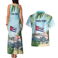 Personalized Viva Cuba Libre Couples Matching Tank Maxi Dress and Hawaiian Shirt Libre Car Tropical Style - Wonder Print Shop