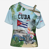 Personalized Viva Cuba Libre Cross Shoulder Shirt Libre Car Tropical Style - Wonder Print Shop